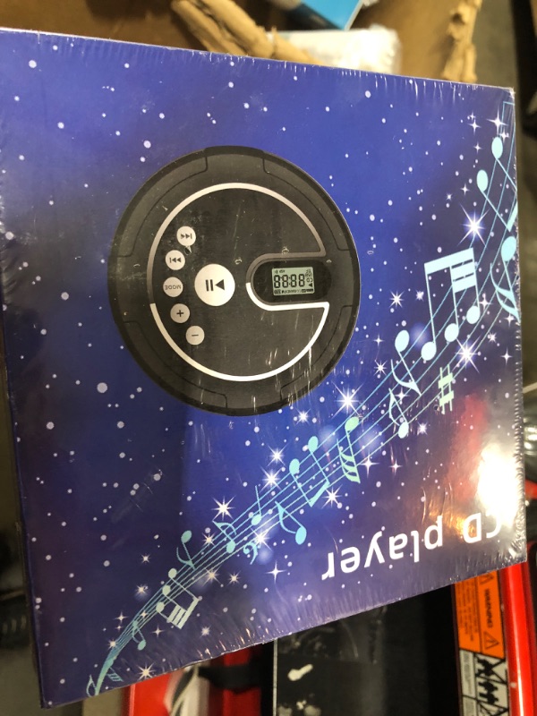 Photo 1 of Portable CD Player with Dual Stereo Speakers?Rechargeable Discman with Anti-Skip Protection, CD Player for Car and Travel by Rindol