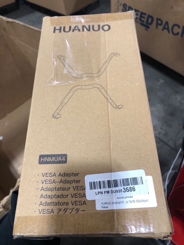 Photo 1 of HUANUO Universal VESA Mount Adapter Kit, Non-VESA Adapter for 17 to 27 Inch Monitor Screens to 75x75 VESA Mount