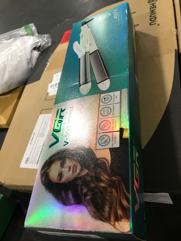Photo 1 of VGR Dual Voltage(100~250V) Travel Curling Iron with European Plug Adapter for International Travel, Europe Travel Essentials for Women, European Travel Must Haves
