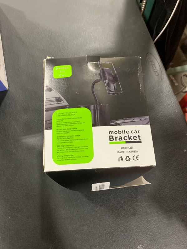Photo 1 of GJKQRJ Car Cup Holder Expander with Phone Mount, [Super Stable & No Shaking] 3 in 1 Upgraded Thick Gooseneck Cup Holder Car Mount, Slots for Placing Cards and Mobile Phones,for All Smartphone, SJZJ01