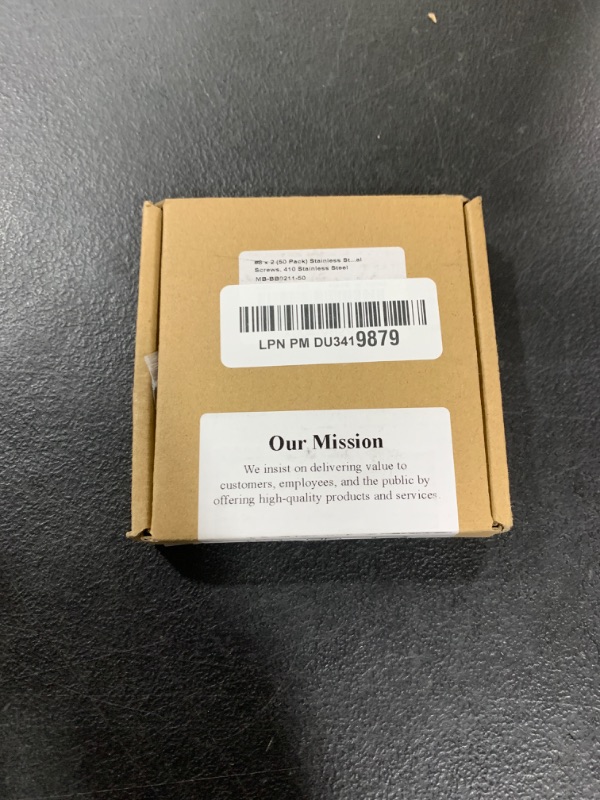 Photo 1 of #8 x 2 Phillips Flat Head Sheet Metal Screws, Stainless Steel 410 Self Drilling Screws for Metal, Countersunk Head, Phillips Drive, Self Tapping, 50 Pack