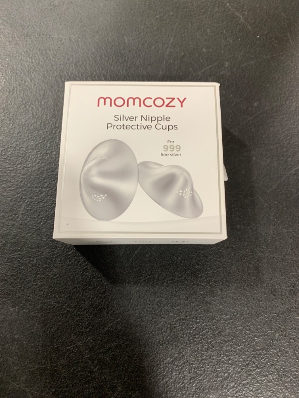 Photo 1 of Momcozy 999 Silver Nursing Cups Original Perforated Breathable Design, 999 Silver Nipple Cover for Breastfeeding Essential, Silver Nipple Shield for Nursing Newborn, Metal Nipple Shields, Regular Size