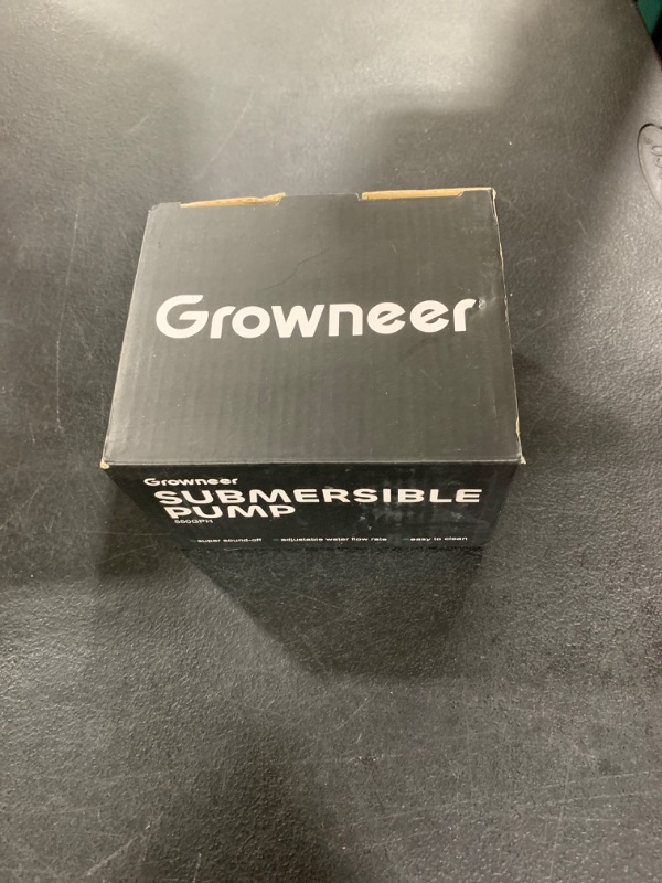 Photo 1 of GROWNEER 550GPH Submersible Pump 30W Ultra Quiet Fountain Water Pump, 2000L/H, with 7.2ft High Lift, 3 Nozzles for Aquarium, Fish Tank, Pond, Hydroponics, Statuary Black