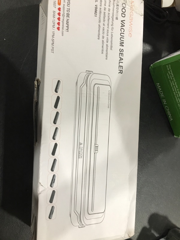 Photo 1 of MegaWise Powerful and Compact Vacuum Sealer Machine One-Touch Automatic Food Sealer