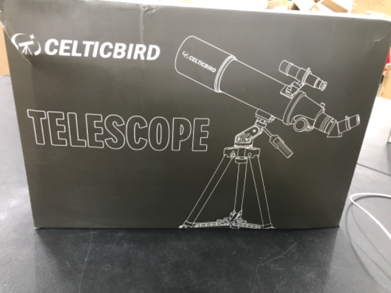 Photo 1 of Celticbird Telescope for Adults High Powered, 80mm Aperture 600mm Telescopes for Adults Astronomy, Travel Telescopio for Beginners with AZ Mount, Backpack, Phone Adapter, Moon Filter