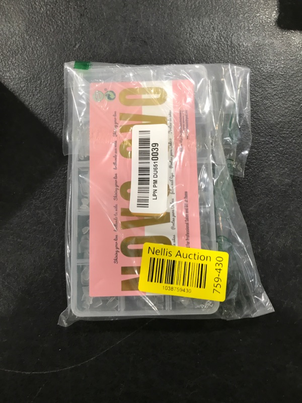 Photo 1 of NOVO OVO Sharp Square Toe Nail Tips Press on Full cover, Soft Gel False Toenail Extension Kit, Pre-etched Clear Double Matte Fake Longtoes Claw for Salon DIY Acrylic Pedicure x 15 Sizes 240 Pcs