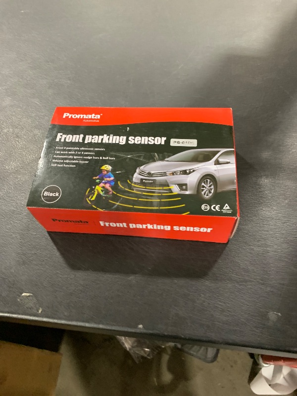 Photo 1 of Promata PS01 Car Front Parking Sensor Kit with Display,4 58KHz OE Standard Sensors,Radio Mute & Bull-bar Recognition Function,Detection Distance(13~39 inch)