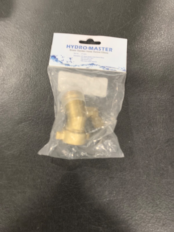 Photo 1 of HYDRO MASTER Heavy Duty Brass Shut Off Valve 45 Degree Garden Hose Elbow Connector,3/4"FHT x 3/4"MHT