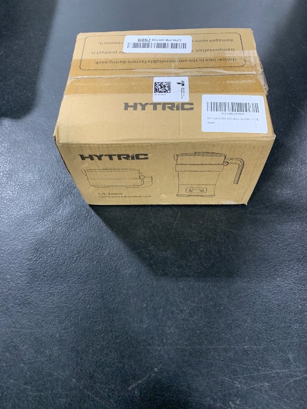 Photo 1 of HYTRIC Travel Electric Kettle, 700ML Foldable Small Electric Kettle BPA-Free, Portable Kettle with Multifunctional Panel, Collapsible Hot Water Kettle with Keep Warm & Delay Start, 110V Blue