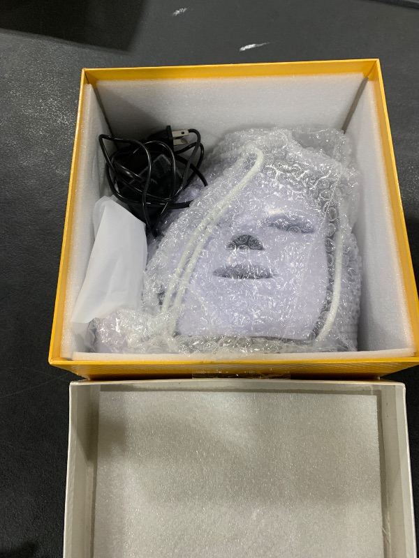 Photo 1 of Red Light Therapy for face, 7 Colors LED Face Mask Light Therapy, Led Face Mask Light Therapy At Home, Blue Red Light Therapy Mask for Face