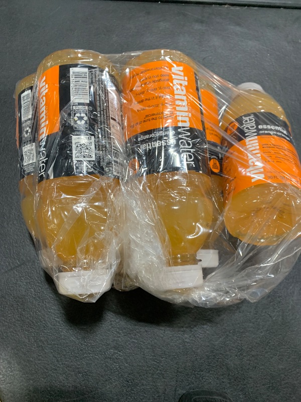 Photo 1 of vitaminwater essential electrolyte enhanced water w/vitamins, orange-orange drinks, 20 fl oz, 6 Pack