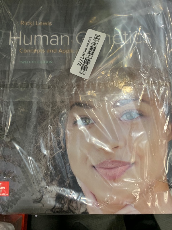 Photo 1 of Human Genetics: Concepts and Applications (Lewis) 12TH EDITION. 