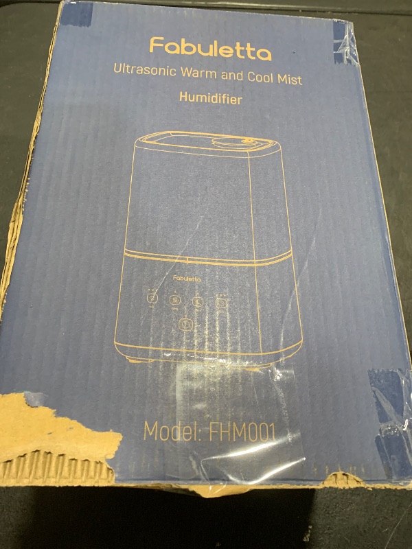 Photo 1 of FABULETTA Humidifiers for Bedroom, 4.5L Warm and Cool Mist Humidifier Large Room for Home, Top Fill Room Humidifier with 45H Runtime, 3 Mist Levels, Essential Oil Diffuser, Quiet Sleep Mode ? Timer