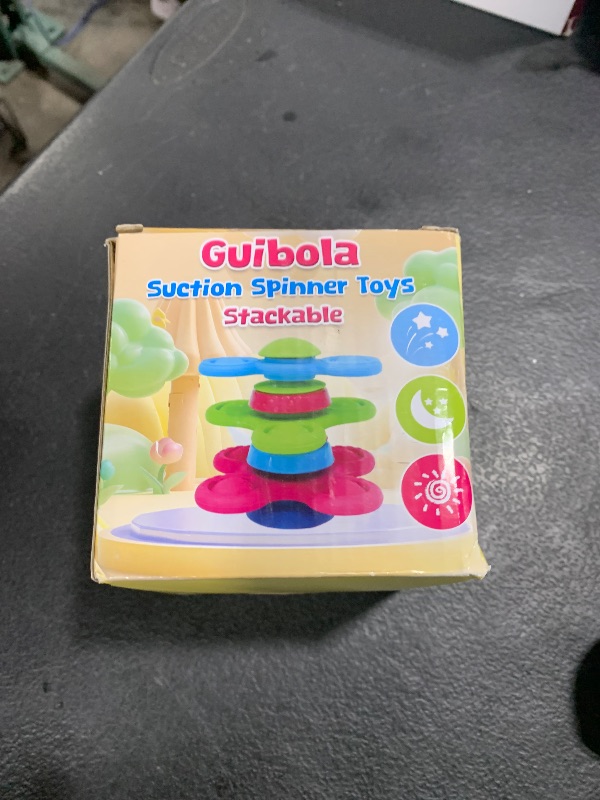 Photo 1 of Suction Cup Spinner Toys for 1 Year Old Boy Girl 3PCS Spinning Toys for Toddlers 1-3 Sensory Toys Infant Bath Toys Travel Toys for Babies 10-12 Months, First Birthday Baby Gifts for 1 Year Old