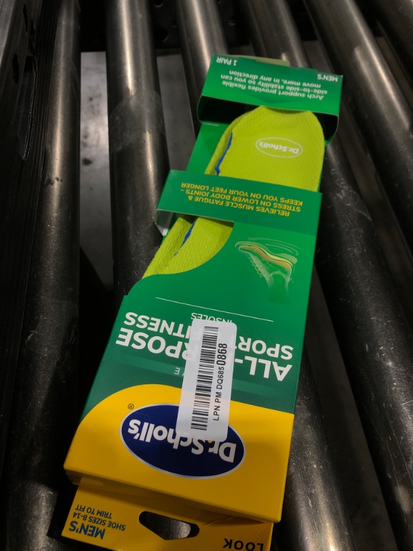 Photo 1 of Dr. Scholl’s Sport Insoles - Superior Shock Absorption and Arch Support to Reduce Muscle Fatigue and Stress on Lower Body Joints for Men Size 8-14