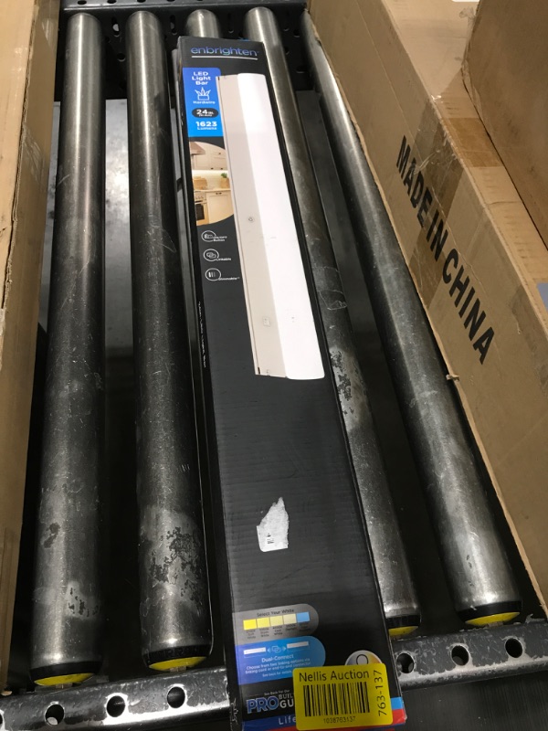 Photo 1 of Enbrighten 24 inch Hardwired Under Cabinet Lights, 1620 Lumens, Five White Settings from (2700K-6500K), Full Range Dimmable, Under Counter Light, Linkable Under Counter Lights for Kitchen 82922-T1