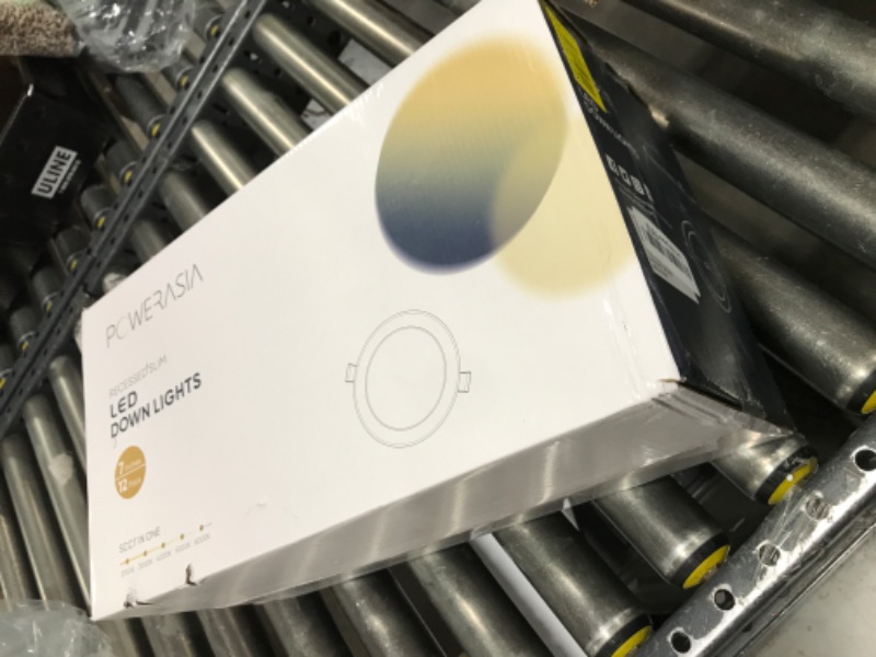 Photo 1 of 12 Pack Recessed Lighting 7 Inch with Junction Box, 5CCT 7 Inch LED Recessed Lights Dimmable 2700K/3000K/4000K/5000K/6000K, 16W 1300lm Ultra Thin Recessed Lighting - ETL and Energy Star Certified