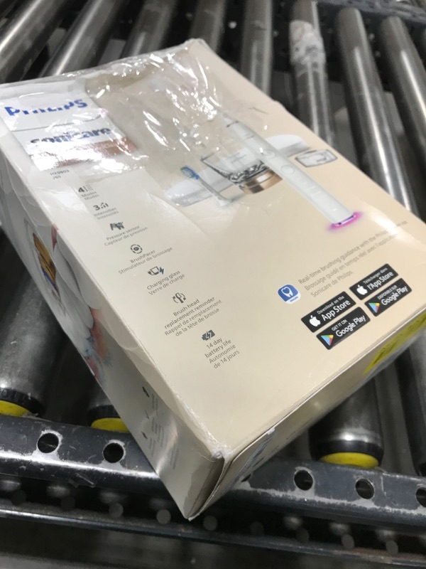 Photo 1 of Philips Sonicare DiamondClean Smart 9300 Electric Toothbrush, Sonic Toothbrush with App, Pressure Sensor, Brush Head Detection, 4 Brushing Modes and 3 Intensity Levels, Rosegold, Model HX9903/65