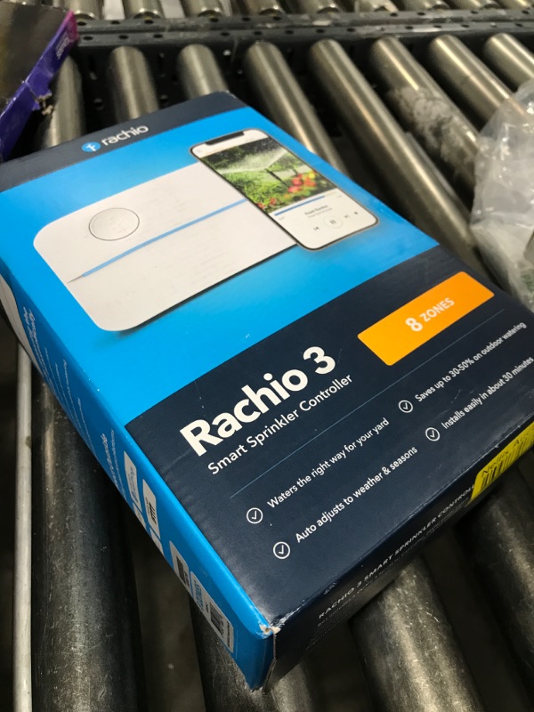 Photo 1 of Rachio 3: 8 Zone Smart Sprinkler Controller (Simple Automated Scheduling + Local Weather Intelligence. Save Water w/ Rain, Freeze & Wind Skip), App Enabled, Works w/ Alexa, Fast & Easy Install