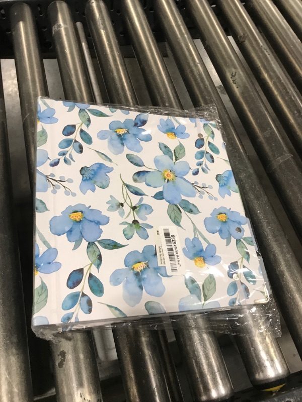 Photo 1 of 2 Inch 3 Ring Binder Organizer, Three Ring Binders with Clipboard, 5-Tabs Pockets Dividers, Plastic Folder, 18 Divider Stikers, KLLVE Decorative Binder with Pen Loop (Blue Flora, Letter Size)