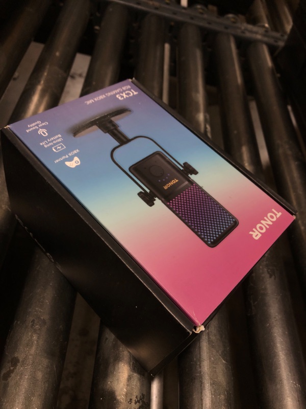 Photo 1 of TONOR Gaming Microphone Compatible with Xbox, RGB Condenser Streaming Mic with 30H Battery Life, Low Noise, Monitoring, Gain Control, One Tap Mute, Fast Charging, Compatible with Capture Card TCX3
