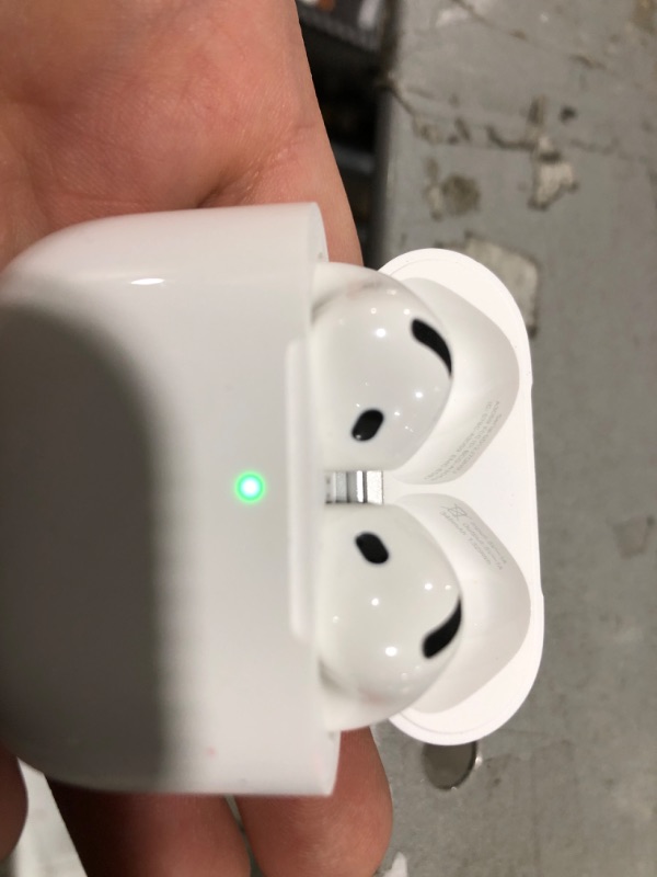 Photo 1 of Apple AirPods 4 Wireless Earbuds, Bluetooth Headphones, with Active Noise Cancellation, Adaptive Audio, Transparency Mode, Personalized Spatial Audio, USB-C Charging Case, Wireless Charging, H2 Chip