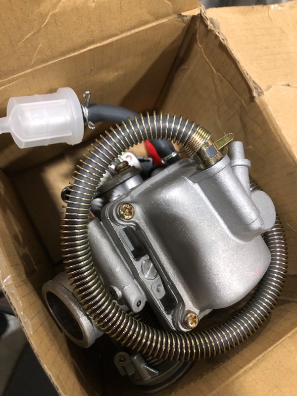 Photo 1 of 150cc Carburetor for GY6 4 Stroke Engines Electric Choke Motorcycle Scooter 152QMJ 157QMI with Intake Manifold