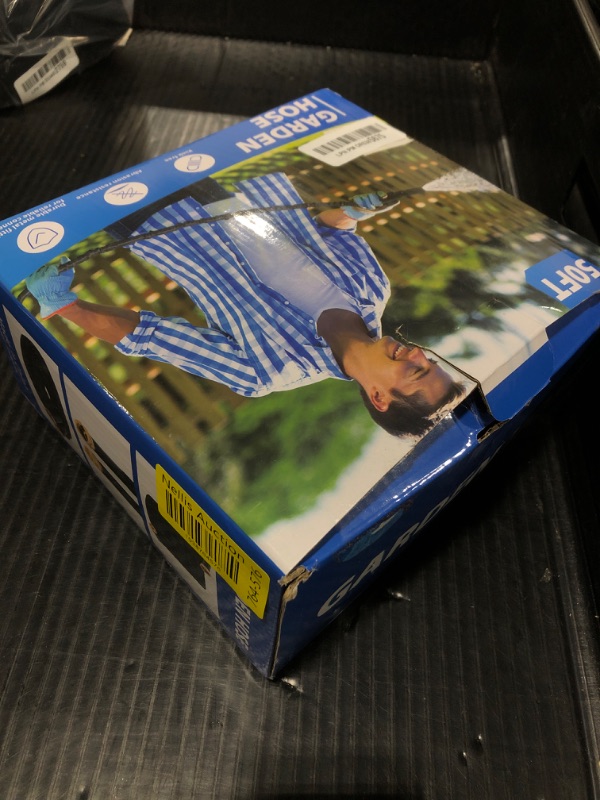 Photo 1 of Toolasin Garden Hose 50ft, Non-Expanding, Lightweight, Leak-Proof Metal interface, No-Knots, Portable, Wear-Resistant, Sturdy, Flexible, 3/4GHT, Water Hose for Yard, Garden