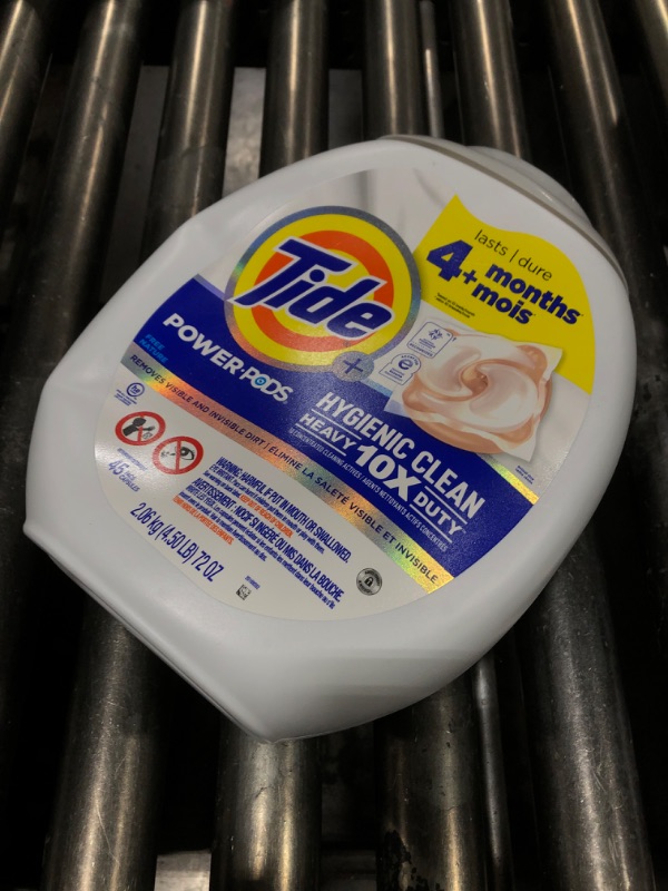 Photo 1 of Tide Hygienic Clean Heavy Duty 10x Free Power PODS Laundry Detergent 45 count Unscented For Visible and Invisible Dirt