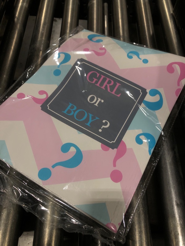 Photo 1 of Box gender reveal ideas gender reveal decorations gender reveal balloon boy or girl glitter prank package birthday decorations cake decorations boy girl baby