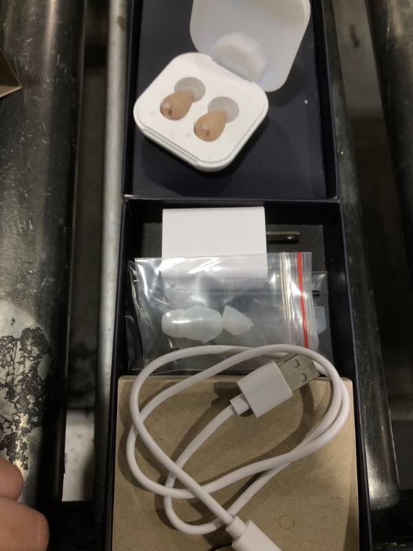 Photo 1 of Audien ATOM 2 Wireless Rechargeable OTC Hearing Aid, Premium Comfort Design and Nearly Invisible