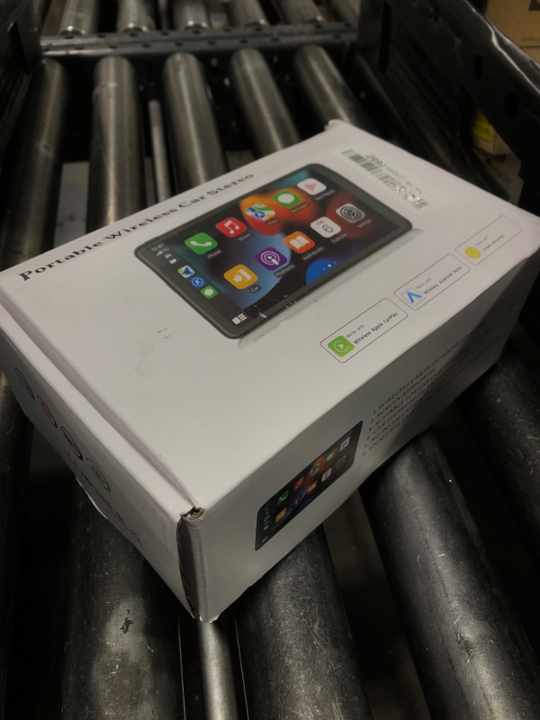Photo 1 of Apple Carplay Screen for Car, 7" HD Portable Car Stereo Touch Screen with Wireless Android Auto, Backup Camera, Car Audio Receivers with Voice Control, Mirror Link, Bluetooth, GPS Navigation