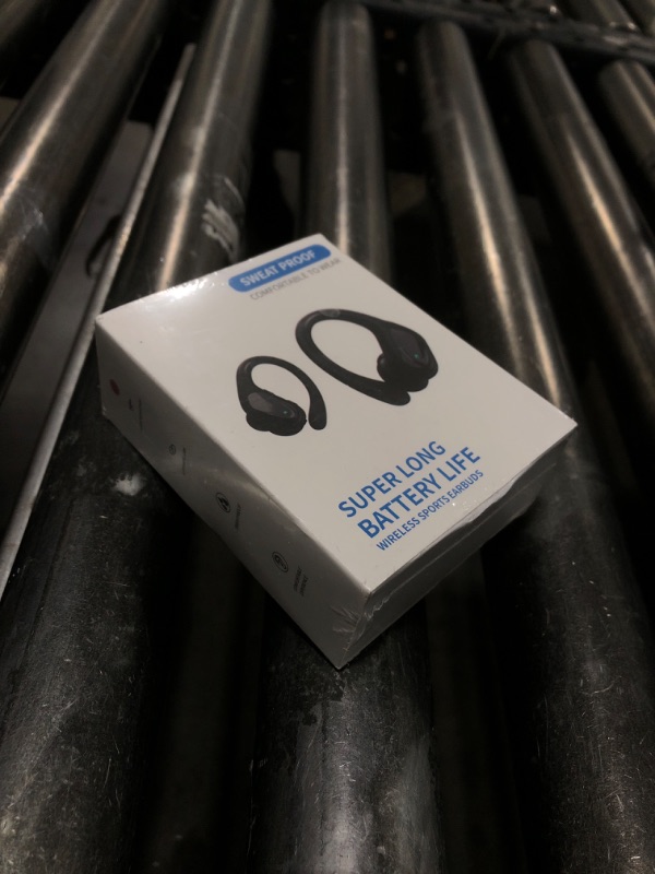 Photo 1 of Bcaikair Wireless Earbuds, Sports Bluetooth Headphones, Ear Buds with 80hr Playtime, Noise Canceling, LED Power Display, IPX7 Waterproof Earphones for Workout/Running Black