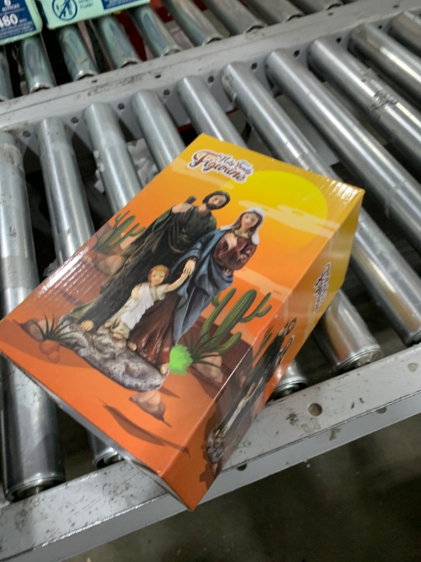 Photo 1 of Magicsculp 7.6" Christmas Nativity Scene Set - Resin Holy Family Statue with Jesus, Mary & Joseph, Ideal Catholic Gift for Tabletop Religious Decor