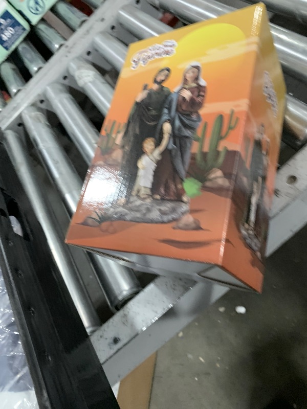 Photo 1 of Magicsculp 7.6" Christmas Nativity Scene Set - Resin Holy Family Statue with Jesus, Mary & Joseph, Ideal Catholic Gift for Tabletop Religious Decor