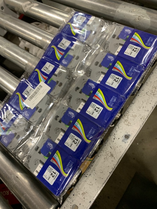 Photo 1 of P Touch Replace Tape Compatible with Brother TZ TZe TZe-231 TZe231 Tape, 12mm 0.47 inch Laminated White Label Tape Work with Brother PT-D220 PT-D210 PTH110 PT-D410 PT-1880, Black on White - 10 Pack