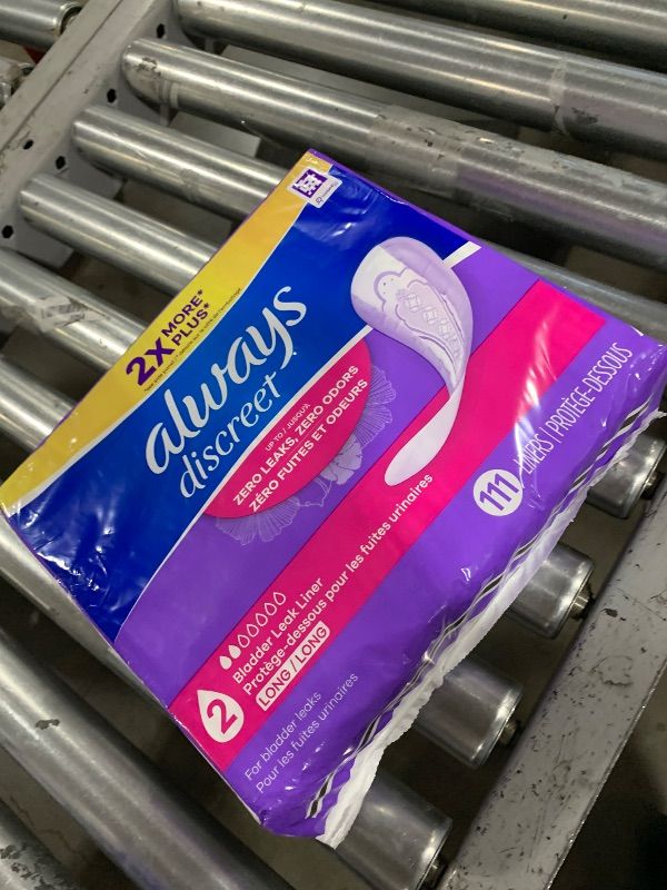 Photo 1 of Always Discreet, Incontinence Liners, Very Light, Long Length, 111 Count, 111 Count