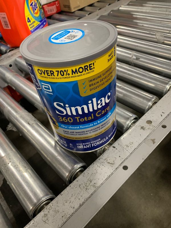 Photo 1 of Similac 360 Total Care Infant Formula, Has 5 HMO Prebiotics, Our Closest Prebiotic Blend to Breast Milk, Non-GMO, Baby Formula Powder, 36-oz Value Can
