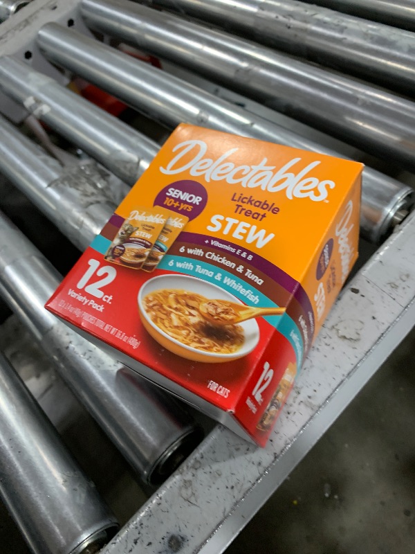 Photo 1 of Hartz Delectables Stew Senior Cat Treat Variety Pack, 12 Count