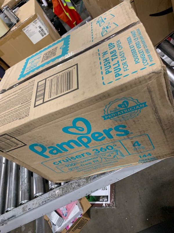 Photo 1 of Pampers Diapers - Cruisers 360 - Size 4, 144 Count, Babyproof up to 100% Leakproof Pull-On Diaper