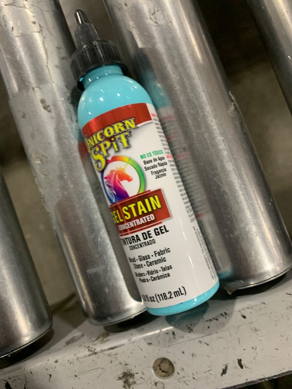 Photo 1 of Unicorn Spit Flat Green Gel Stain and Glaze 4 oz.