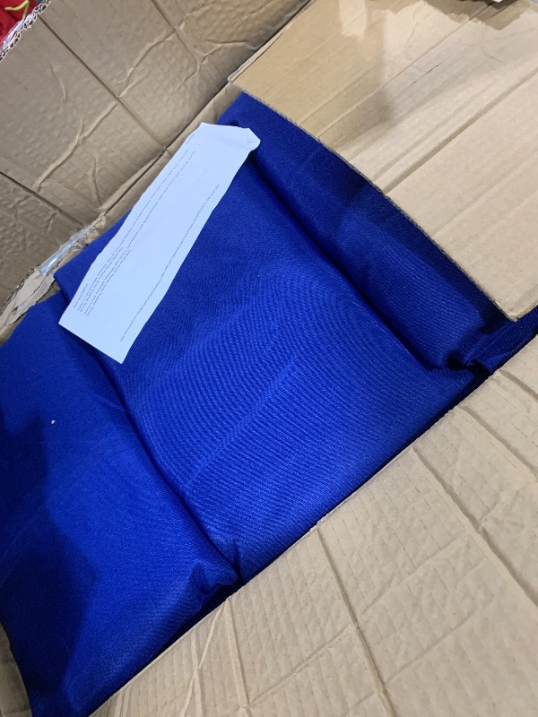 Photo 1 of Fokitut 6 Pack Rectangle Tablecloth, 90x132 Inch, Stain Resistant and Wrinkle Polyester Table Cloth, Fabric Table Cover for Kitchen Dining, Wedding, Party, Holiday Dinner-Royal Blue
