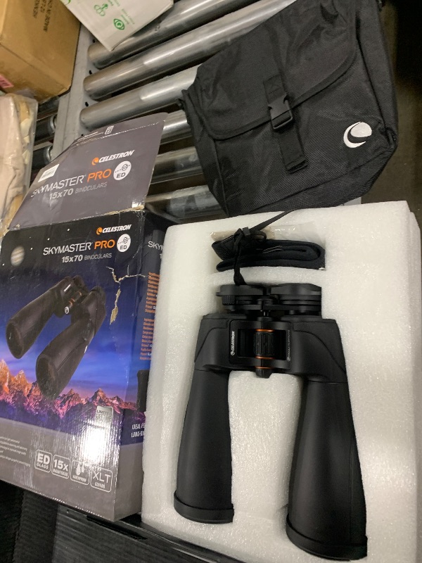 Photo 1 of Celestron – SkyMaster Pro ED 15x70 Binocular – Astronomy Binocular with ED Glass – Large Aperture for Long Distance Viewing – Fully Multi-coated XLT Coating – Tripod Adapter and Carrying Case Included