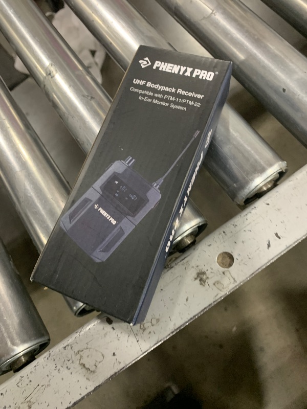 Photo 1 of Phenyx Pro PTM-11/PTM-22 Mono Wireless in Ear Monitor System Bodypack Receiver, Performance with Adjustable Frequencies