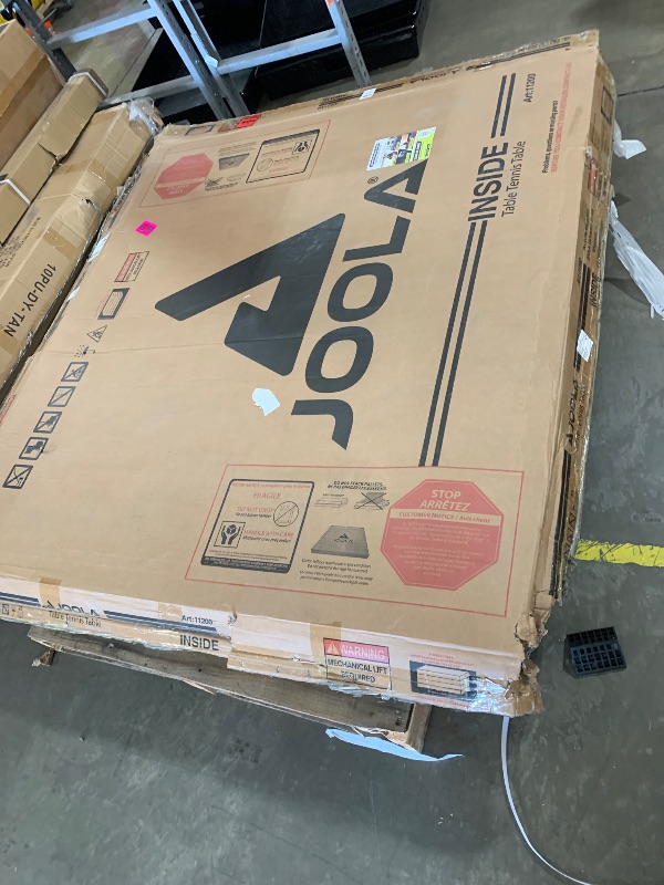 Photo 1 of JOOLA Inside Professional MDF Indoor Ping Pong Table with Quick Clamp Table Tennis Net and Post Set - 10 Minute Easy Assembly - Tournament Quality - Foldable with Single Player Playback Mode