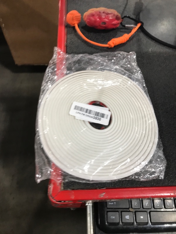 Photo 1 of Peel and Stick Tile Edge Trim 20Ft L-Shape Tile Outside Corner Molding Vinyl Tile Exterior Trim Edging Moulding for Bathroom Tile Backsplash & Shower Wall Edges Furniture Decoration - White
