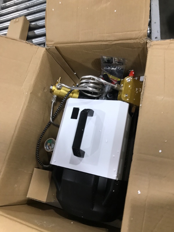 Photo 1 of Vdapavin PCP Air Compressor, Dual Cylinder 4500 PSI 110V, Submersible Compressor, High Pressure Air Compressor, PCP Air Pump for Diving/Firefighting/Paintball