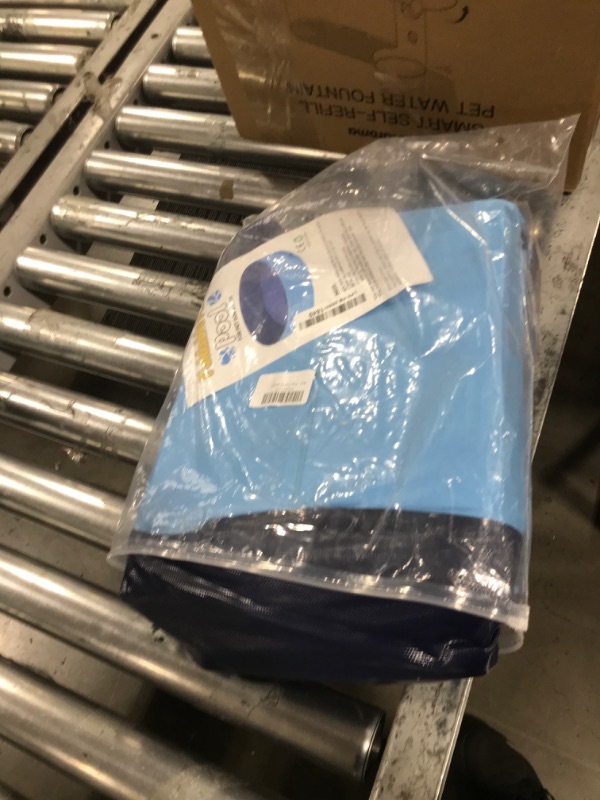 Photo 1 of YSJILIDE Portable Dog Pool PVC Pet Swimming Pool Bathtub Collapsible Dog Pool, Hard Plastic Pool for Pets to Swim and Bath (M-40"x 12" Blue)