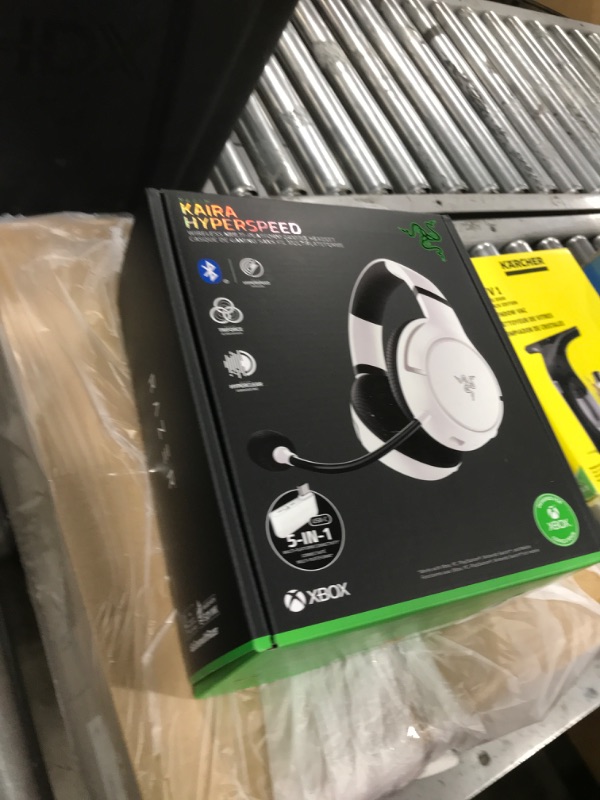 Photo 1 of Razer Kaira HyperSpeed Wireless Gaming Headset for Xbox Series X|S, Xbox One, PC: TriForce 50mm Drivers - HyperClear Cardioid Mic - Low Latency Bluetooth - Up to 30 Hour Battery Life - White
