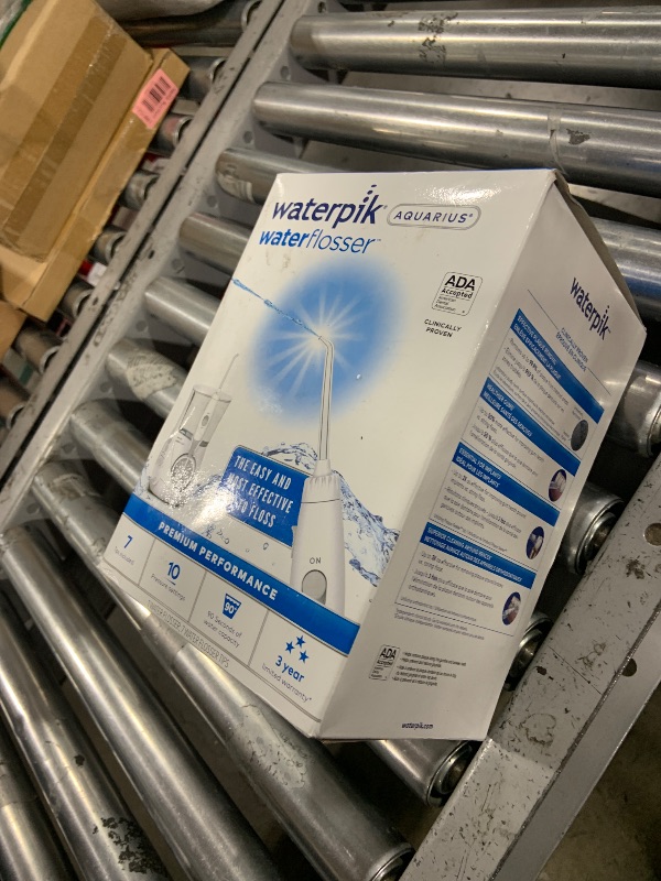 Photo 1 of Waterpik Aquarius Water Flosser Professional For Teeth, Gums, Braces, Dental Care, Electric Power With 10 Settings, 7 Tips For Multiple Users And Needs, ADA Accepted, White WP-660, Packaging May Vary